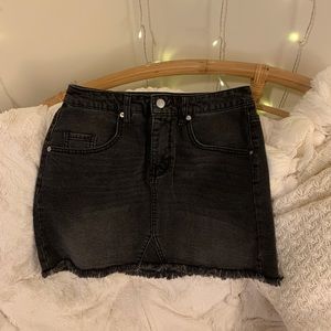Black Denim skirt